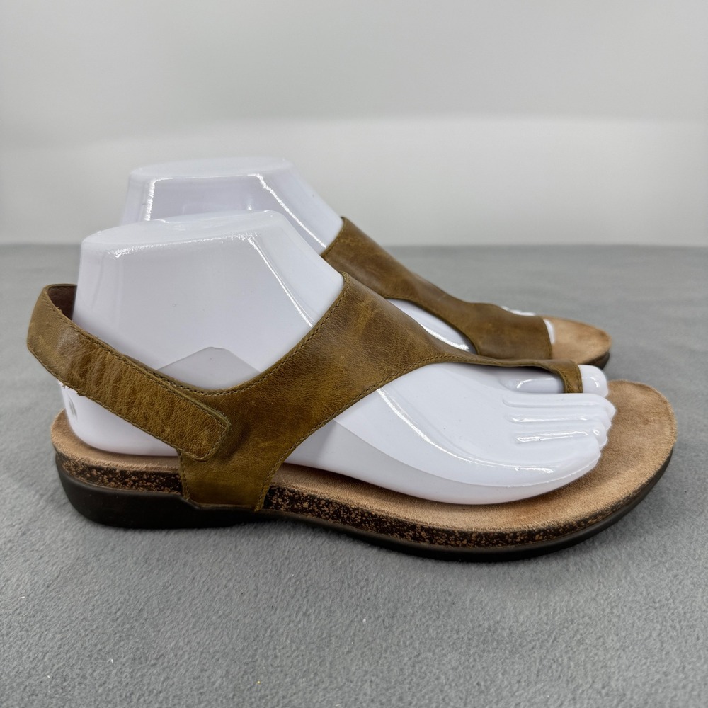Dansko Reece Womens 38 7.5-8 Leather Toe Loop Sandals Cactus Brown 6024285300